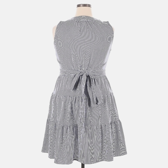 Tommy Hilfiger Textured Stripe Tiered Fit & Flare Dress – Size 14 – NWT - Picture 2 of 6